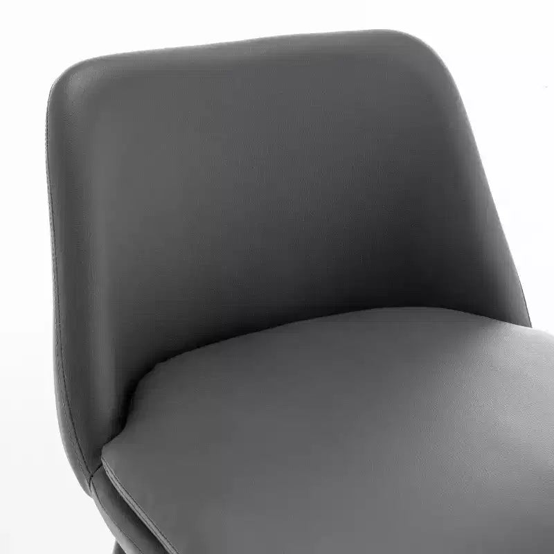 Tabourets de bar pivotants en lin/PU hauteur comptoir, lot de 2 – Dossier mi-hauteur, sans accoudoirs