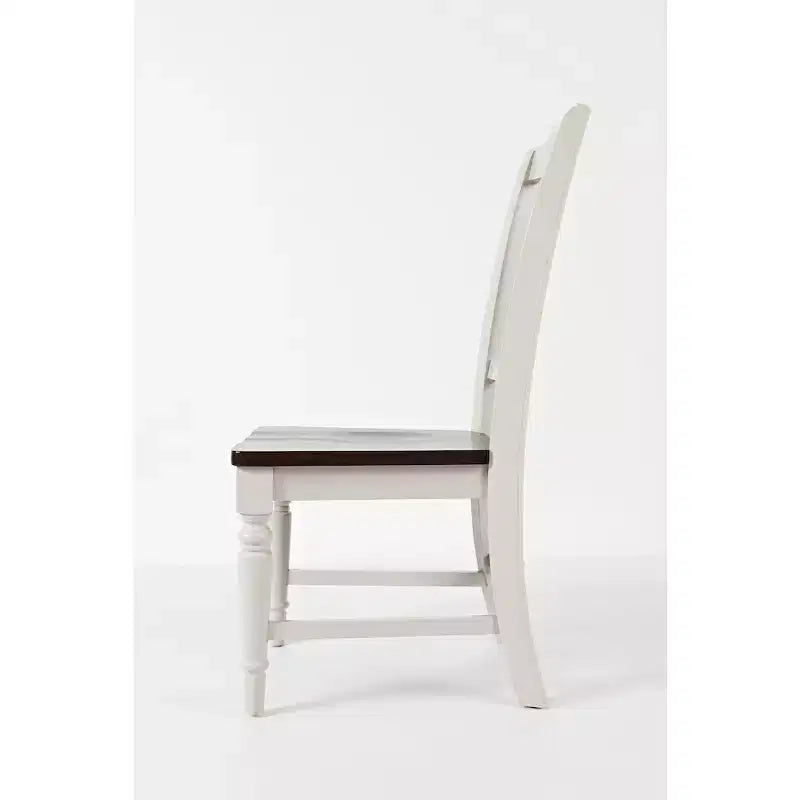 Chaise de salle à manger à lattes, dossier gris clair, lot de 2