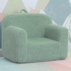 Fauteuil enfant en peluche – Gris / Rose vif / Bleu poudré / Rose / Bleu roi / Sauge, 1 place