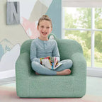 Fauteuil enfant en peluche – Gris / Rose vif / Bleu poudré / Rose / Bleu roi / Sauge, 1 place