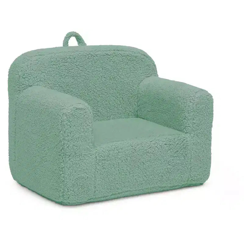 Fauteuil enfant en peluche – Gris / Rose vif / Bleu poudré / Rose / Bleu roi / Sauge, 1 place