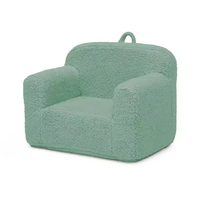 Fauteuil enfant en peluche – Gris / Rose vif / Bleu poudré / Rose / Bleu roi / Sauge, 1 place
