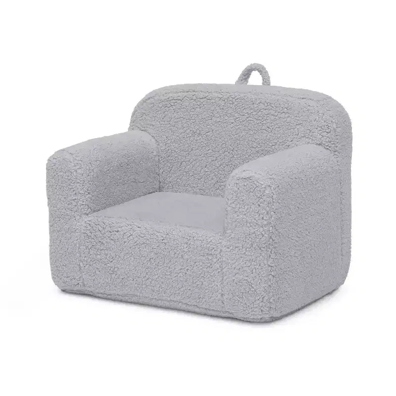 Fauteuil enfant en peluche – Gris / Rose vif / Bleu poudré / Rose / Bleu roi / Sauge, 1 place