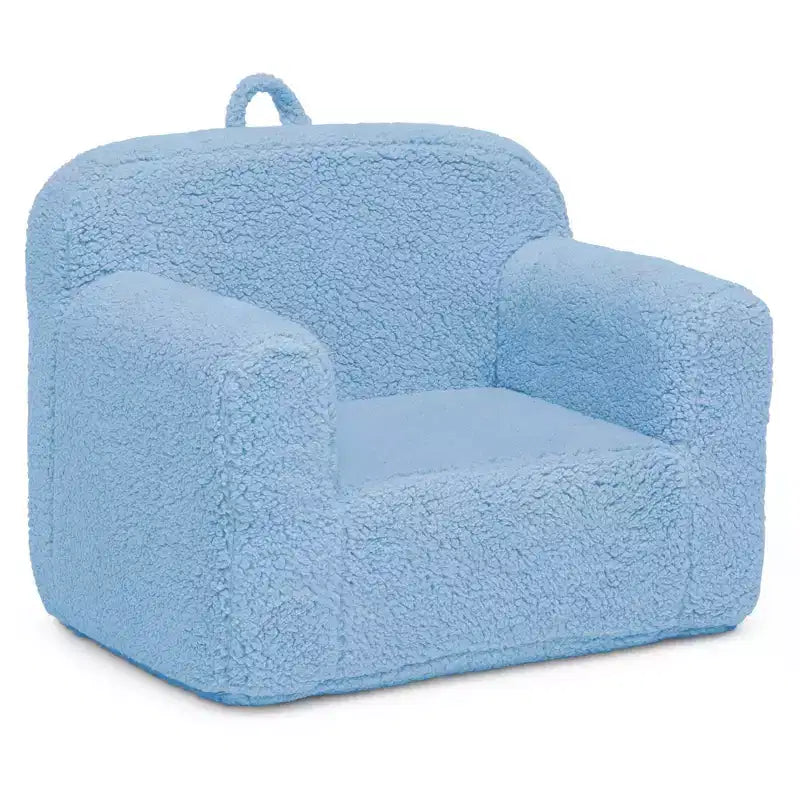 Fauteuil enfant en peluche – Gris / Rose vif / Bleu poudré / Rose / Bleu roi / Sauge, 1 place