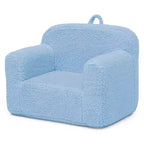 Fauteuil enfant en peluche – Gris / Rose vif / Bleu poudré / Rose / Bleu roi / Sauge, 1 place