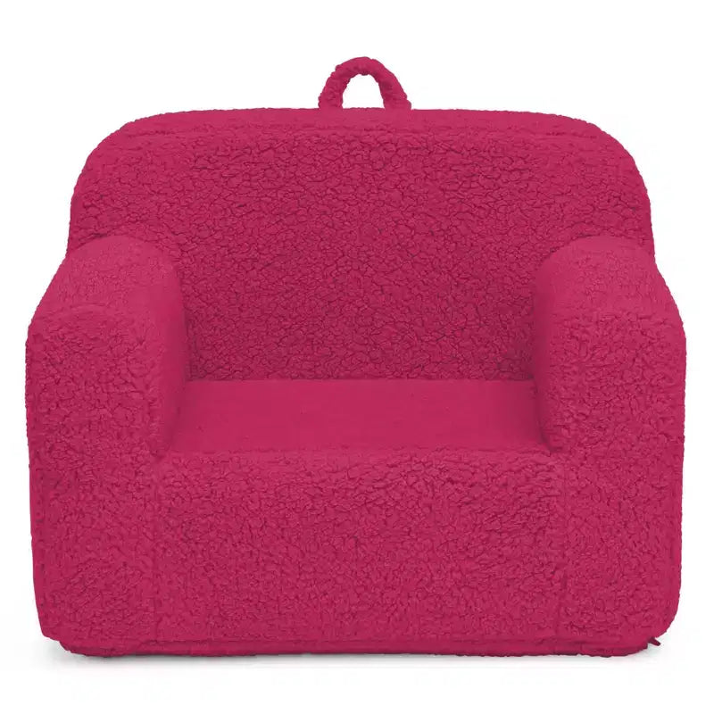 Fauteuil enfant en peluche – Gris / Rose vif / Bleu poudré / Rose / Bleu roi / Sauge, 1 place
