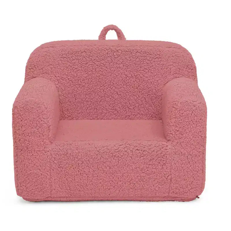 Fauteuil enfant en peluche – Gris / Rose vif / Bleu poudré / Rose / Bleu roi / Sauge, 1 place