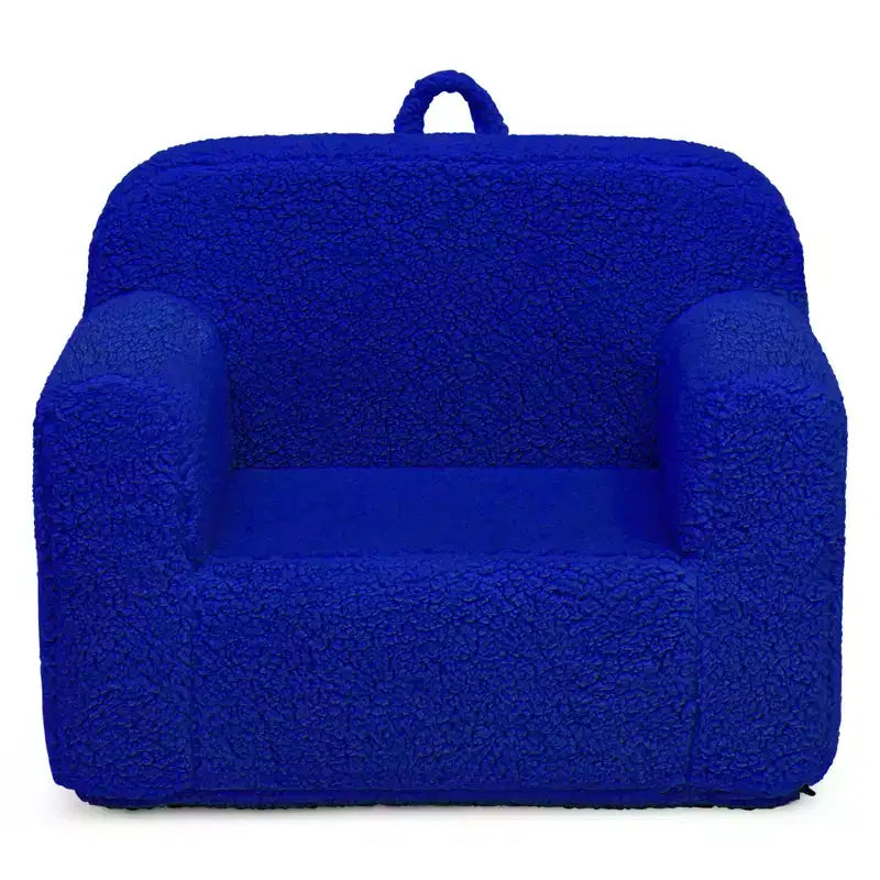 Fauteuil enfant en peluche – Gris / Rose vif / Bleu poudré / Rose / Bleu roi / Sauge, 1 place