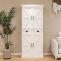 GDFStudio Alanis Modern Pantry Storage Cabinet with Drawer and Adjustable Shelves