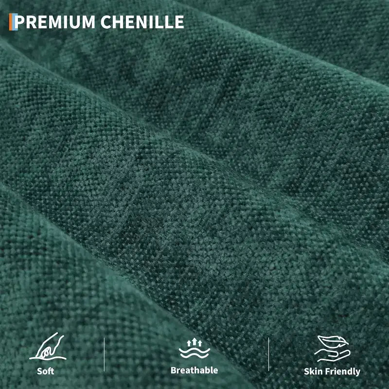 Canapé-lit futon en chenille, dossier et accoudoirs réglables, canapé-lit convertible 2 places