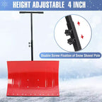 Pelle à neige à roues Bleu/Rouge/Jaune, angle et hauteur réglables, utilisateur unique