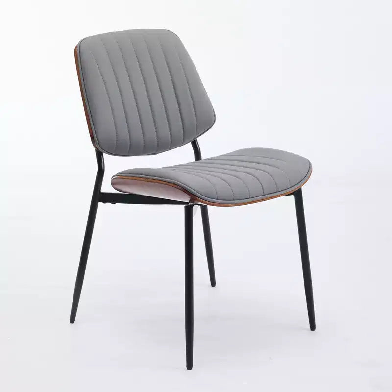 Chaise de salle à manger sans accoudoirs en lin beige, dossier haut, lot de 2