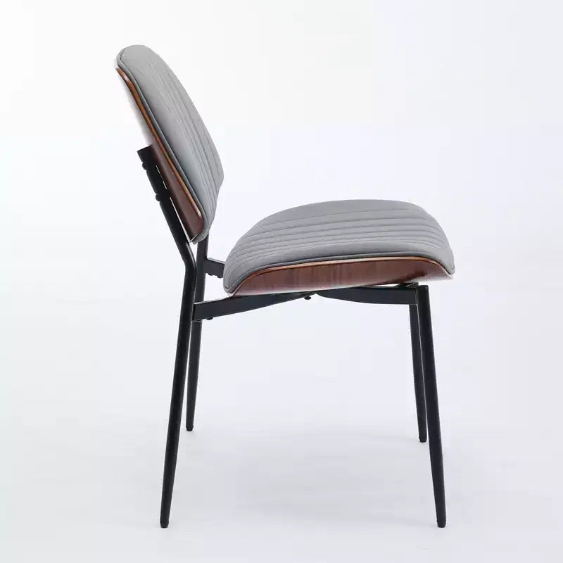 Chaise de salle à manger sans accoudoirs en lin beige, dossier haut, lot de 2