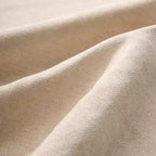 Canapé 3 places en chenille beige/bleue avec poches de rangement latérales, 226 cm