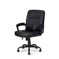 HomeStock 46 in.H Adjustable Height Gold Faux Leather Seat Material with Swivels Ergonomic Office Chairs