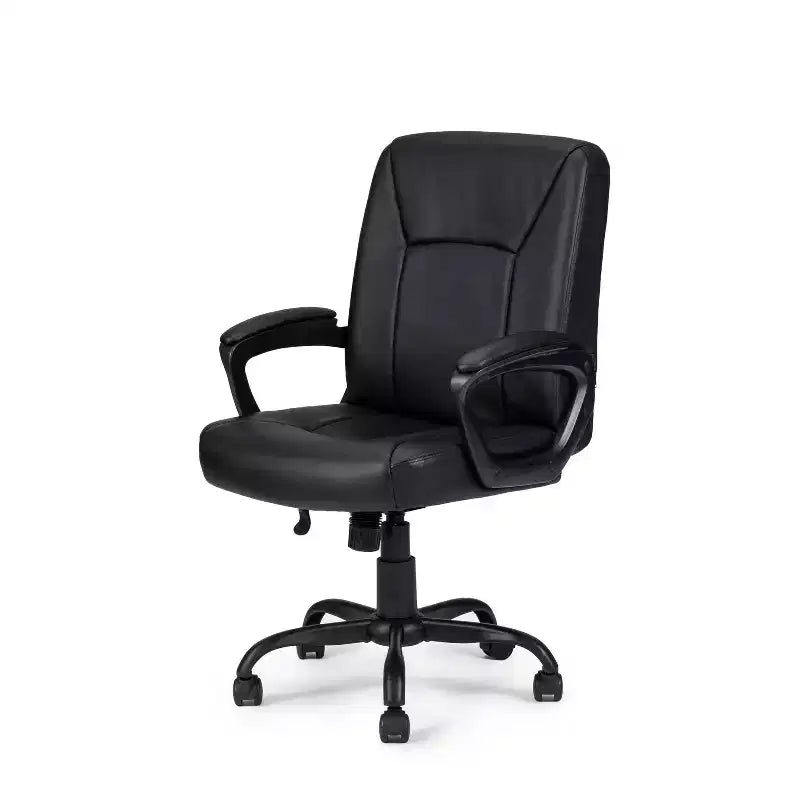 HomeStock 46 in.H Adjustable Height Gold Faux Leather Seat Material with Swivels Ergonomic Office Chairs