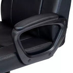 Fauteuil de bureau pivotant en similicuir doré, hauteur réglable, une place