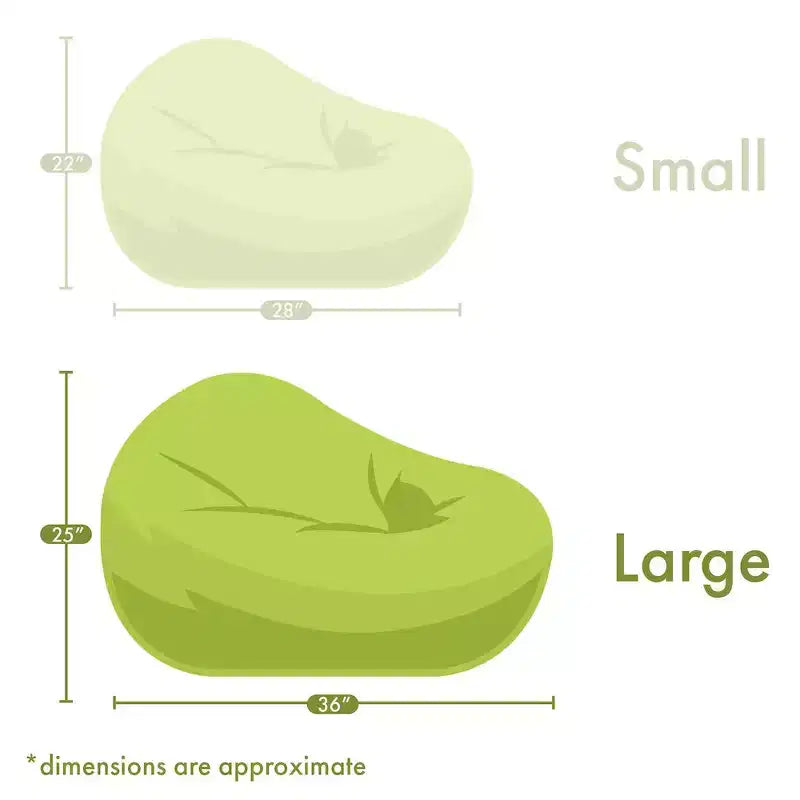 Pouf rond uni gris, 1 place