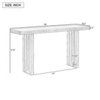 Consoles en placage de chêne au design moderne et unique pour l'entrée, table d'entrée minimaliste en bois mince pour le bureau à domicile, le salon