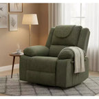 Fauteuil relax pivotant à 360° bleu/gris/vert, une place