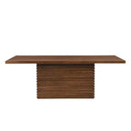 Table à manger rectangulaire 6 places Espresso / Noyer clair naturel / Noyer