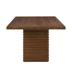 Table à manger rectangulaire 6 places Espresso / Noyer clair naturel / Noyer