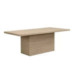 Table à manger rectangulaire 6 places Espresso / Noyer clair naturel / Noyer