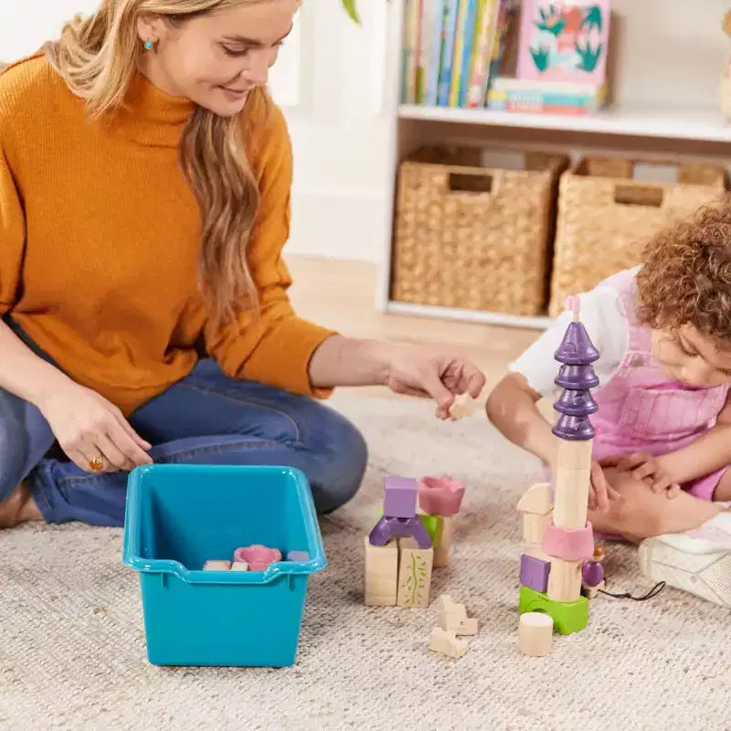 Meuble de rangement mobile 10 compartiments multicolore avec bacs à poignée, 5x2, pour 1 utilisateur