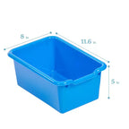 Meuble de rangement mobile 10 compartiments multicolore avec bacs à poignée, 5x2, pour 1 utilisateur