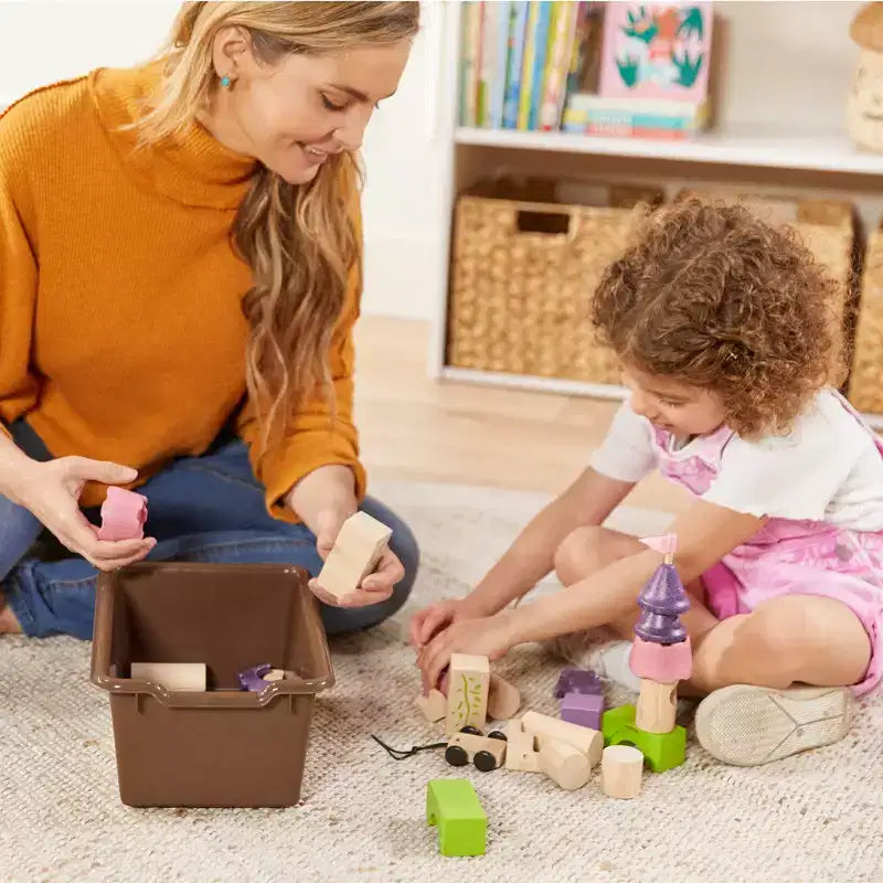 Meuble de rangement mobile 10 compartiments multicolore avec bacs à poignée, 5x2, pour 1 utilisateur