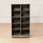 Meuble de rangement mobile 10 compartiments multicolore avec bacs à poignée, 5x2, pour 1 utilisateur
