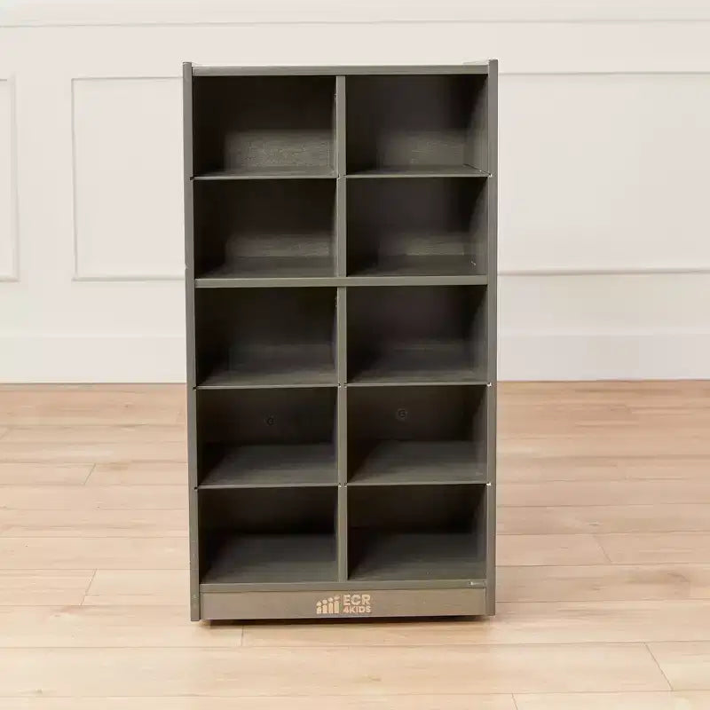 Meuble de rangement mobile 10 compartiments multicolore avec bacs à poignée, 5x2, pour 1 utilisateur