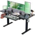 55x24 In Electric Standing Desk, Adjustable Height with 27.5 to 46.7 In Height Range, 4 Memory Presets, Suitable for use in offices and studies