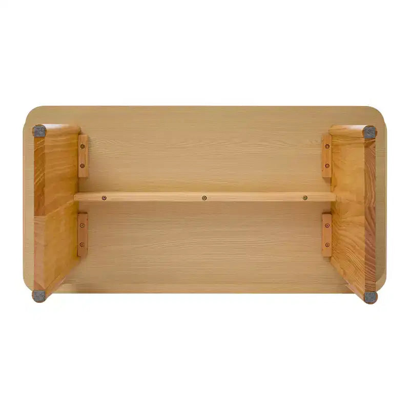 Table basse rectangulaire 47", naturelle / noyer, 2 styles