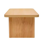 Table basse rectangulaire 47", naturelle / noyer, 2 styles