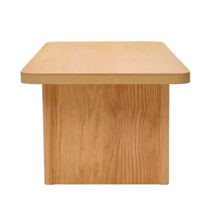 Table basse rectangulaire 47", naturelle / noyer, 2 styles