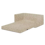 Canapé-lit convertible pour enfants – Beige / Camouflage bleu / Tie-dye rose, 3 places