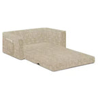 Canapé-lit convertible pour enfants – Beige / Camouflage bleu / Tie-dye rose, 3 places