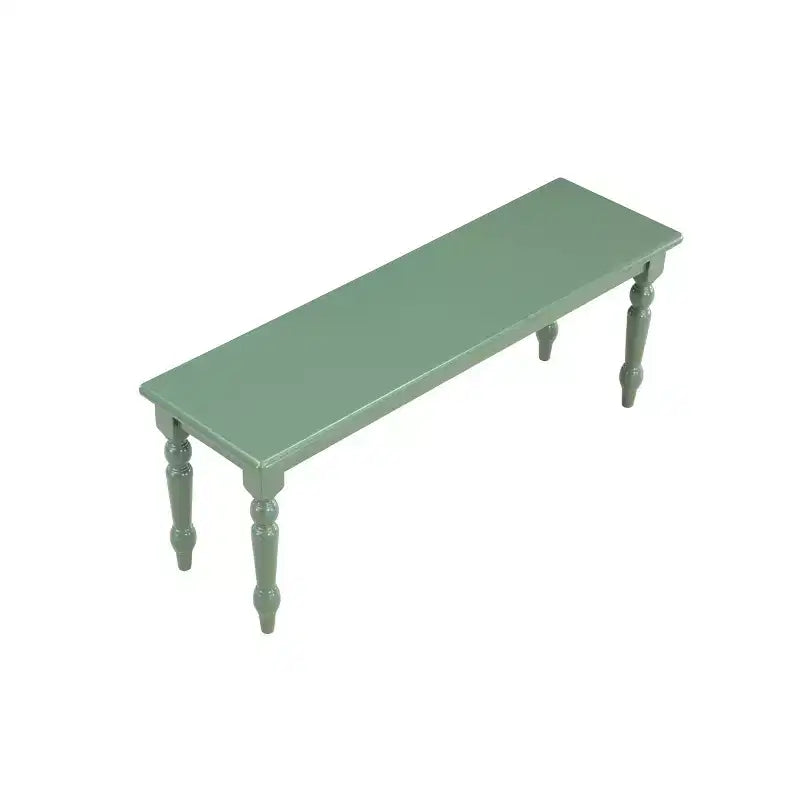 Banc de salle à manger équestre en bois sans dossier, 2 places