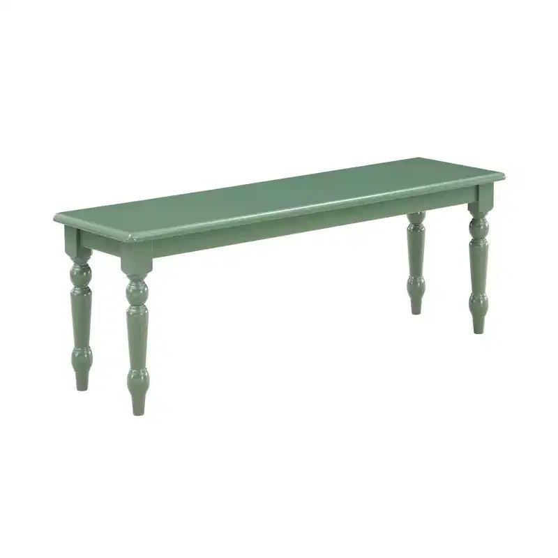 Banc de salle à manger équestre en bois sans dossier, 2 places