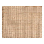 Tabouret d'appoint en rotin brun naturel et acajou – 1 personne