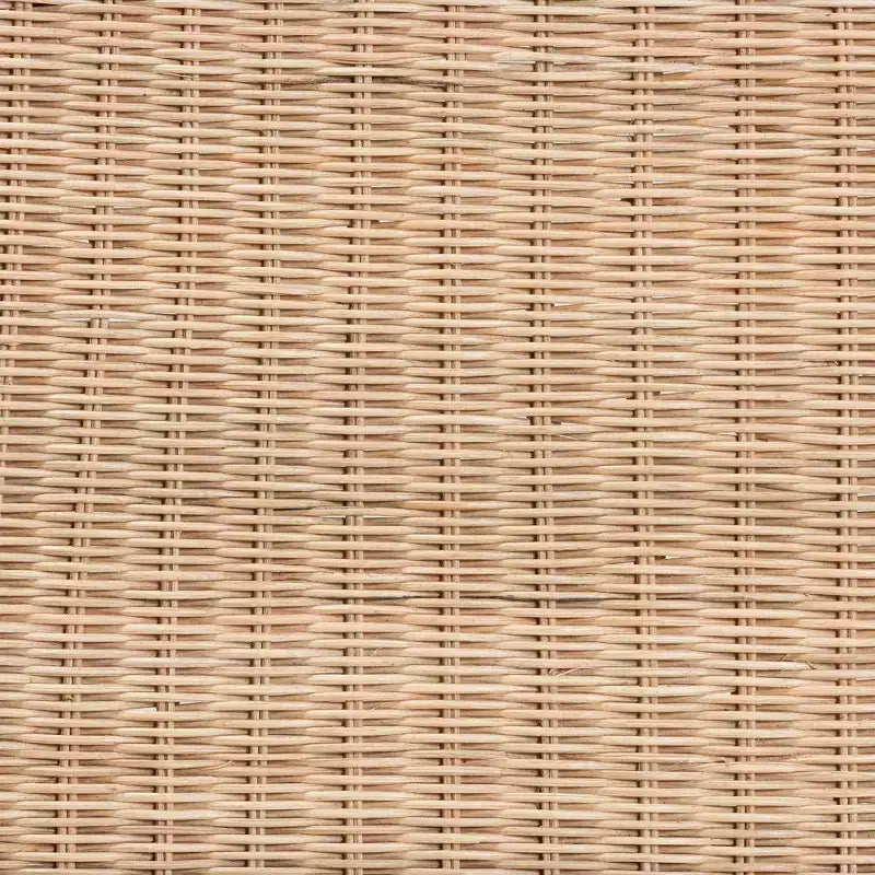 Tabouret d'appoint en rotin brun naturel et acajou – 1 personne