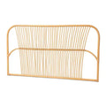 Queen Laina Rattan Wall Mount Headboard Natural/Brown - bali & pari