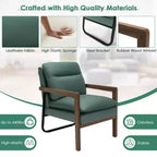 Fauteuil d'appoint en tissu bleu / vert / jaune, une place