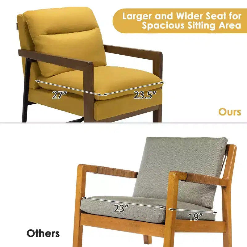 Fauteuil d'appoint en tissu bleu / vert / jaune, une place