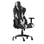 Flash Furniture X20 Gaming Chair Racing Office Computer PC Adjustable Chair with Reclining Back and Transparent Roller Wheels