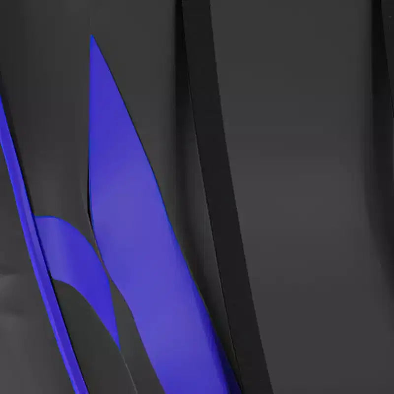 Chaise de gaming style course noir/bleu/gris/rouge, 2 places, inclinable, hauteur réglable