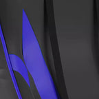 Chaise de gaming style course noir/bleu/gris/rouge, 2 places, inclinable, hauteur réglable