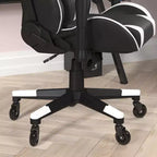 Chaise de gaming style course noir/bleu/gris/rouge, 2 places, inclinable, hauteur réglable