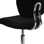 Chaise de bureau pivotante sans accoudoirs à dossier mi-haut en maille, monoposte – Plusieurs coloris